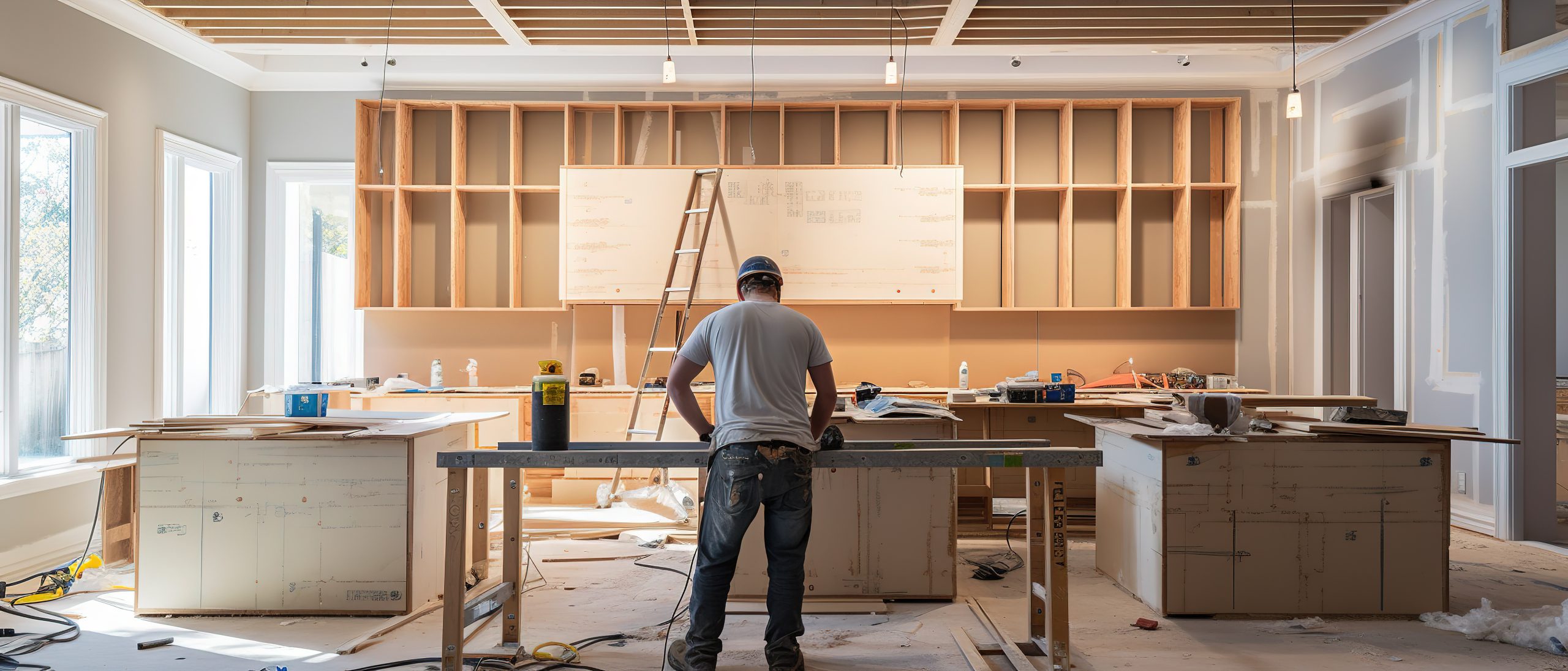 Preparing custom kitchen cabinets