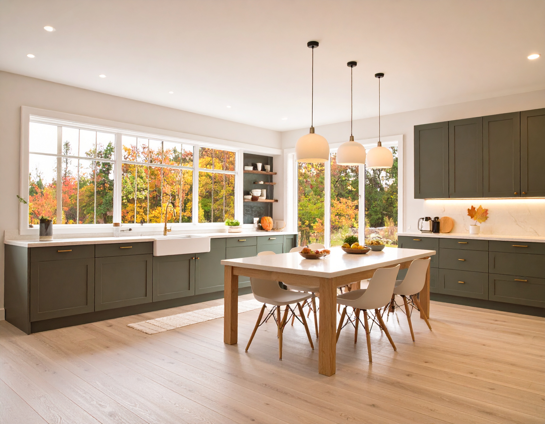 minimalist Edmonton Kitchen with contemporary design